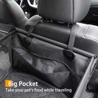 Housse de siège de voiture pour animaux de compagnie, sac de transport pour chien, chat, chiot, hamac pliable pour voiture, sac de transport pour chien imperméable, panier noir tendance