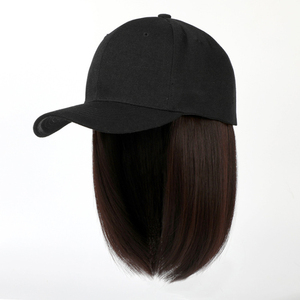 <span class=keywords><strong>Perruque</strong></span> Casquette de Baseball Bob Synthétique de Haute Qualité Bon Marché, Perruques Chapeau Cheveux Synthétiques Tendance pour Fêtes - Product Image 3