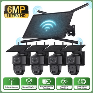 <span class=keywords><strong>Kit</strong></span> Caméra Solaire WIFI avec Routeur Solaire 4G 10W, Caméra IP de Sécurité <span class=keywords><strong>Sans</strong></span> <span class=keywords><strong>Fil</strong></span> PTZ 360° 2K 6MP avec Suivi Humain pour Extérieur - Product Image 1