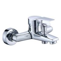 Ensemble de douche en céramique électroplaqué tout cuivre, robinet de salle de bain de luxe chaud-froid, robinet de baignoire à trois poignées avec inverseur de douche