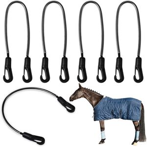 Sangles pour couverture de cheval Vincreem, 40 cm, élastiques réglables avec clips à double extrémité pour l'entretien des chevaux - Product Image 1