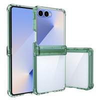 Kedatangan Baru Casing Ponsel Transparan Anti Guncangan Berkualitas Tinggi dari Pabrik dengan Pelindung Layar untuk Samsung Z Flip 8 7 6 5 4 3