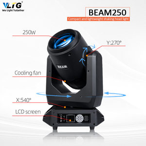 Vltg siêu chùm 250W di chuyển đầu ánh sáng DJ chuyên nghiệp RGBW chùm đèn sân khấu tại chỗ với hiệu ứng cầu vồng chiếu sáng - Product Image 3