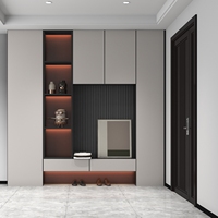 Meuble de rangement à chaussures en bois de luxe sur mesure, design moderne, gain de place, durable, empilable, idéal pour le salon et l'entrée