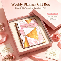 Agenda personnalisé 2027 – Design en cuir rigide avec reliure spirale, pages détachables en PP – Journal de gratitude, journal de grossesse, carnet de notes, planificateur