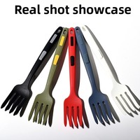 Fourchette flexible en silicone, fourchette de cuisine en silicone résistante à la chaleur de 12 pouces, grande fourchette antiadhésive, outil de cuisine ultime pour mélanger, écraser, fouetter