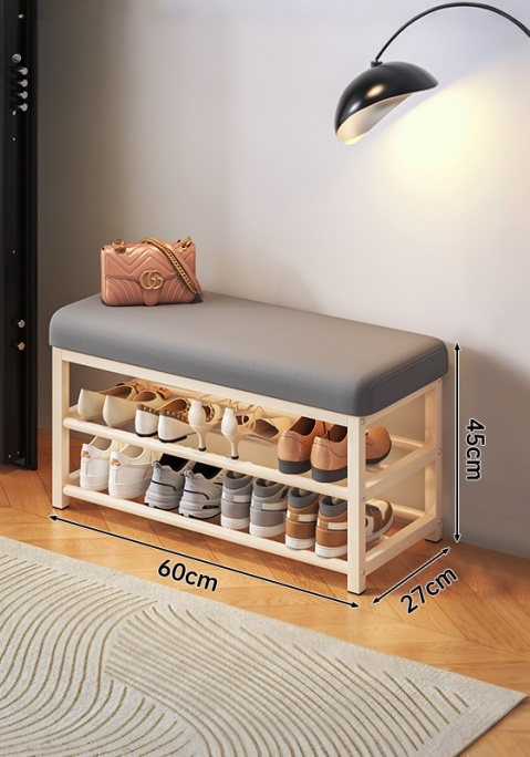 60 cm BLANC-GRISE FONCÉ