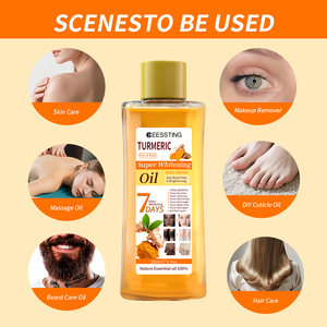 Aceite Corporal de Almendras de 200 ml, 7 Días de Efecto Hidratante, Súper Blanqueador, Aceite Esencial de Cúrcuma para Masajes Corporales - Product Image 5