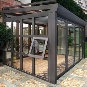 بروش شمس للغرف الجاهزة 3 4 للمواسم الأربعة ، ألومنيوم حديث صوفي ، إضافة غرفة شمسية ، منزل شمس - Product Image 6