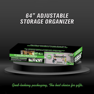 Organisateur d'outils Vcan Crochet de rangement mural pour <span class=keywords><strong>garage</strong></span> Crochets de <span class=keywords><strong>garage</strong></span> pour porte-balai et balai Crochets réglables de 64 pouces Organisateur mural - Product Image 3