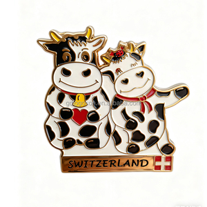 Aimants de réfrigérateur en émail avec sites emblématiques de la <span class=keywords><strong>Suisse</strong></span> : Tour de l'Horloge <span class=keywords><strong>Suisse</strong></span>, <span class=keywords><strong>Alpes</strong></span>, Fromage, Aimant de réfrigérateur en métal <span class=keywords><strong>suisse</strong></span>, Souvenir de voyage - Product Image 5