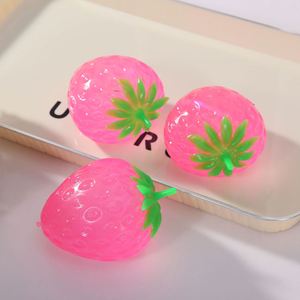 Transparent Pectin Strawberry Squishy Realistic Fruit <b>Squeeze</b> Stress Relief <b>Ball</b> Vent Decompression Toy Wholesale - Product Image 5