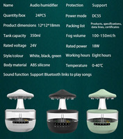 Humidificateur électrique personnalisé à commande ultrasonique en forme de champignon avec haut-parleur intégré pour humidification de l'air domestique