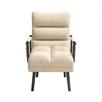 Canapé-lit pliable 2 en 1, chaise en tissu technique imperméable, polyvalente pour salon, chambre, bureau, chaise d'appoint pivotante à hauteur réglable