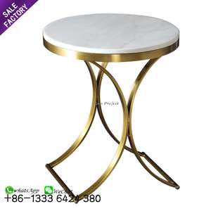Light Luxury Wedding Cake <b>Table</b> Minimalist Modern Living Room Home Marble Stainless Steel Coffee <b>Table</b> - Product Image 2