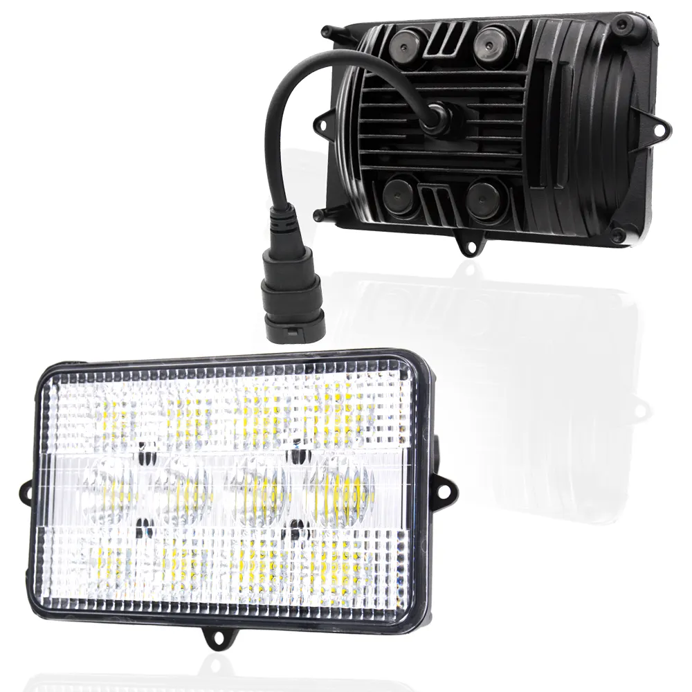 60W مستطيلة Led الفيضانات شعاع ل J دير يجمع 12 فولت 24Volt قطع غيار الجرار Led جرار ضوء