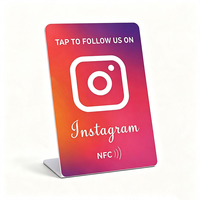 Carte NFC personnalisée avec impression pour TikTok, Facebook, Google Review, RFID 213 215 216, contrôle d'accès aux médias sociaux