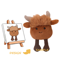 Peluche personnalisée avec peluche super douce, taille et design personnalisables