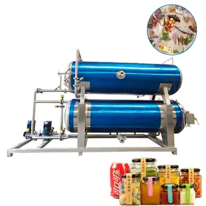 Máquina de esterilização de especiarias para garrafas, potes de mel, saco plástico, máquina de autoclave, banho de água, esterilizador