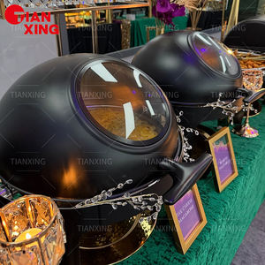 TIANXING Hôtel Buffet Équipement Commercial Roll <span class=keywords><strong>Top</strong></span> Couverture Visible Plat À Chaleurs Buffet Cuisinière Couleur Noire Plat À Chaleur - Product Image 2
