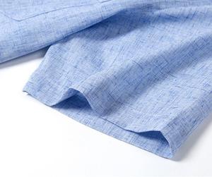 Chemises d'affaires décontractées <span class=keywords><strong>en</strong></span> lin <span class=keywords><strong>pour</strong></span> hommes <span class=keywords><strong>pour</strong></span> l'été Mode respirante Cool Chemises à manches courtes polyvalentes <span class=keywords><strong>pour</strong></span> hommes - Product Image 5