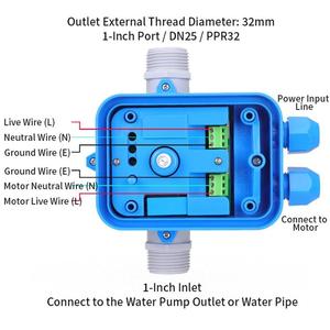 <span class=keywords><strong>ปั๊ม</strong></span><span class=keywords><strong>น้ำ</strong></span>สวิตช์<span class=keywords><strong>แรง</strong></span><span class=keywords><strong>ดัน</strong></span>ปั๊มบูสเตอร์ปั๊มควบคุมอัตโนมัติปรับได้อัจฉริยะป้องกันการขาดแคลนน้ำร้อน1.5HP 10 - Product Image 3