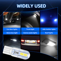 Ampoule LED T10 2835 4SMD 168 194 lumière stroboscopique 12V dôme intérieur de voiture super lumineux pour lampe de lecture de voiture indicateur de largeur