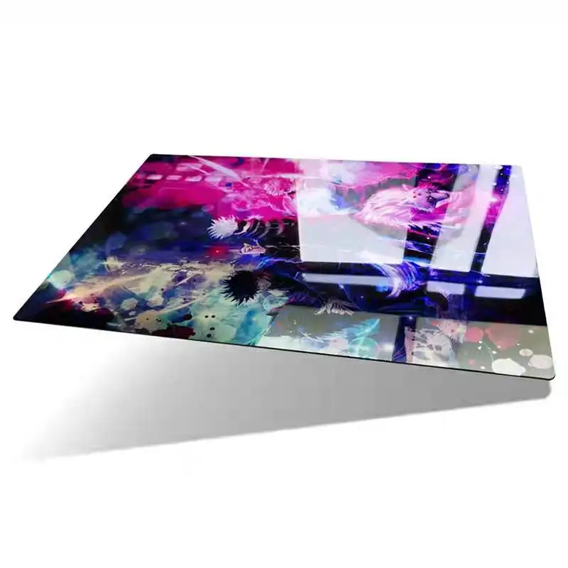 رسوم متحركة مخصصة من الألومنيوم 12 × 18 بوصة عالية الوضوح ملونة بالتسامي لامعة ساتان فضية معدنية مطبوعة