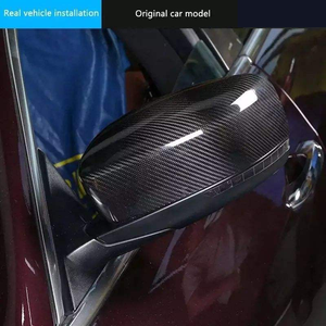 Kit de molduras de fibra de carbono seca para <span class=keywords><strong>Maserati</strong></span> <span class=keywords><strong>Levante</strong></span>, <span class=keywords><strong>Ghibli</strong></span>, Quattroporte - Carcasa de espejo, panel de botones, manija de puerta - Product Image 4