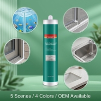 Scellant silicone acétique tout usage, séchage rapide, super adhésif pour aquarium, fenêtre, salle de bain, travail du bois, emballage - Marque SANVO