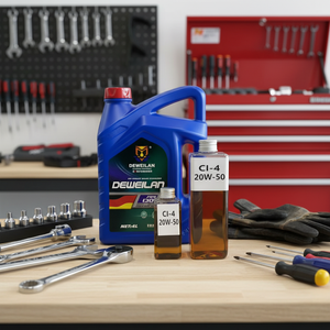 שמן מנוע דיזל CI-4 תעשייתי לרכב ולמדחס, נוזל סיכה <span class=keywords><strong>SAE</strong></span> 15W-40/20W-50, נגד שחיקה, אורך חיים ארוך יותר - Product Image 1