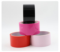 Ruban adhésif silencieux SM rouge, noir, rose, 16 m, corde de bondage statique pour produits de flirt intime et BDSM