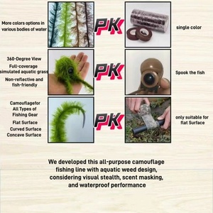 Fil <span class=keywords><strong>de</strong></span> <span class=keywords><strong>pêche</strong></span> à la carpe européenne camouflage PE pour poissons monstres, <span class=keywords><strong>tresse</strong></span> <span class=keywords><strong>invisible</strong></span> lestée, résistante aux morsures, pour lac et océan SAMYEAR - Product Image 6