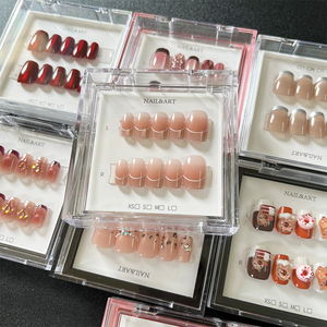 Bán Buôn 30Pcs Hai Lớp Hộp Bao Bì Cat Eye Báo Chí Trên Móng Tay Nhãn Hiệu Riêng Acrylic Móng Tay Giả Móng Tay Giả Móng Tay Nhà Cung Cấp - Product Image 5