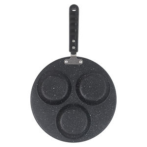 Nuovo arrivo 3 fori in alluminio padella leggera antiaderente creativo uovo Pancake Pan - Product Image 5