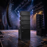 VAMAV Bocinas VXT 206 Doble 6.5 Pulgadas 2 canales Altavoz de línea lineal compacto sistema de altavoces profesional con 400W