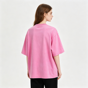 Camiseta Oversize de Algodón Puro con Lavado Ácido Estilo Hip Hop para Hombre, Diseño Personalizado, Cuello Redondo, Estilo Rap, Resistente y Desgastada - Product Image 2