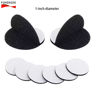 강력한 자체 접착 후크 루프 도트 양면 재사용 가능한 기능 다이 컷 컬러 인쇄 로고 다른 모양 - Product Image 2