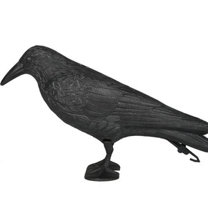 Ornement de <span class=keywords><strong>jardin</strong></span> Décor de chasse floqué détachable Statues d'oiseaux artificielles Décoratif réaliste Leurre de corbeau volant en plastique simulé - Product Image 5