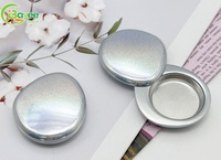 360 °   Caja de Perfume Sólido Colorida con Tapa Magnética Giratoria, Forma Irregular, Mini Caja Metálica Portátil con Logotipo Personalizado