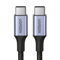 Câble USB C d'origine UGREEN US316, alimentation 100W, charge rapide 5A, câble de type C avec puce E-Marker pour iPhone, travail de bureau