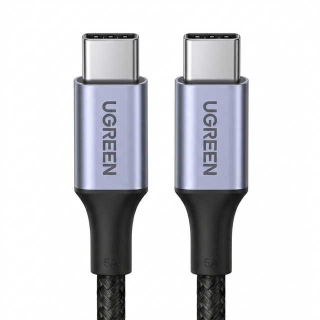 Original Factory UGREEN US316 USB C Cable 100W Power Delivery Fast Charging 5A E-Marker Type C Cable for Iphone Office Work