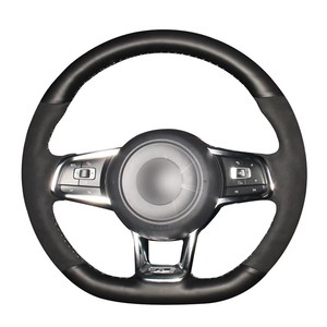 Funda de Cuero de Microfibra para <span class=keywords><strong>Volante</strong></span> de Coche de Lujo de 3 Radios para <span class=keywords><strong>Jeep</strong></span> Compass Grand Cherokee Patriot - Product Image 6