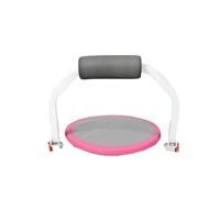 Appareil d'entraînement abdominal multifonctionnel pliable en acier rose pour exercices de renforcement musculaire, banc de fitness à domicile pour abdominaux