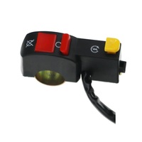 Interruptor de Encendido/Apagado Eléctrico para Manillar de Motocicleta de 22 mm (7/8\") para ATV y Scooter, con 4 Cables de Conexión, Bocina, Interruptores de Faro, 12 V