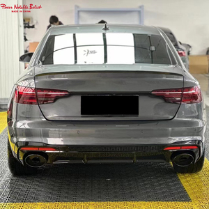 Diffuseur d'échappement RS4 pour <span class=keywords><strong>Audi</strong></span> Sline <span class=keywords><strong>A4</strong></span> S4 B9.5 Diffuseur de pare-chocs arrière en PC Acier inoxydable Échappement B9.5 2020 2021 2022 2023 <span class=keywords><strong>2024</strong></span> - Product Image 6