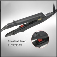 1 outil d'extensions de cheveux professionnelles, fer à Fusion de cheveux, connecteur de température réglable avec cordon d'alimentation et Rotation de 360 degrés