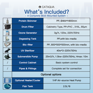 Estanques de Peces con Sistema RAS Integrado de 15-20T/<span class=keywords><strong>h</strong></span> para Piscicultura, Larga Vida Útil para Producción Comercial de Peces - Product Image 6
