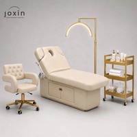 Nouveau design, lit de beauté électrique ergonomique de luxe, chaise de salon, table de soin du visage moderne, canapé de massage pour mobilier de spa et de salon