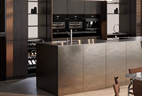 Meubles de cuisine modulaires JINGSHUN en bois massif, écologiques et modernes, avec charnières en acier inoxydable et paniers de tiroir – Solution complète pour toute la maison